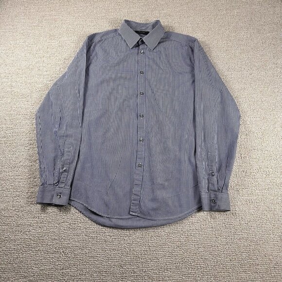 Paul Smith London The Byard Button Up Shirt Blue White Men’s Size 15.5 / Medium - Picture 1 of 7